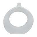 Ver imagem 1 de Escultura Vaso Decorativo em Cerâmica Branco 18cm X 17,5cm - Rio Home