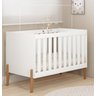 Berço Mini Cama Infantil Bebê Iris Retro - C/ Colchao:branco - 2