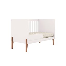 Berço Mini Cama Infantil Bebê Iris Retro - C/ Colchao:branco - 7