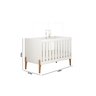 Berço Mini Cama Infantil Bebê Iris Retro - C/ Colchao:branco - 3