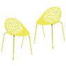 Kit 2 Cadeiras Fiorita Amarelo - 1
