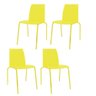 Kit 4 Cadeiras Loft Amarelo - 1