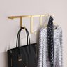 Kit Sapateira Prateleira Organizadora Branco Cabideiro Mancebo Dourado Porta Parede Decoração Cas - 3