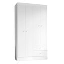 Ver imagem 1 de Guarda Roupa Solteiro Versa 4 Portas Branco Rosa Flex Fosco - Kits Paraná