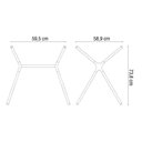 Ver imagem 3 de Base para Mesa (Vidro Não Incluso) Alegretto 04 Lugares Preta