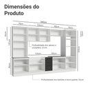 Ver imagem 3 de Armário de Cozinha Completa 340cm Branco/preto Agata Madesa 01