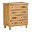 Ver imagem 5 de Quarto de Casal Grécia: Guarda-Roupa 10 Portas c/ Espelho Cama Cômoda 4 Gavetas Madeira Pinus Mel -