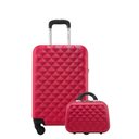 Ver imagem 1 de Mala de Viagem Tamanho Média 23kg Rodas 360 - Gladiador Diamond com Frasqueira D1m Cor: Cereja