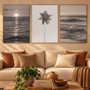 Ver imagem 2 de Quadros Decorativos Mar Praia Sol - Sépia Moldura Filete:Moldura Freijó/50x75
