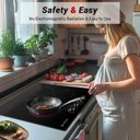 Ver imagem 6 de Cooktop Elétrico Amzchef 24" com 4 Bocas, 11 Níveis de Potência (preto)