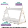 Cama Infantil Montessoriano Cabana Cherokee Natural/Branca - Casatema - 2