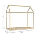 Ver imagem 4 de Mini Cama Montessoriana Infantil Montessoriana Casinha Ii Natural - Casatema