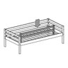 Cama Infantil c/ Grade de Proteção e Gavetão ou Cama Auxiliar - Meninas - Casatema - 4