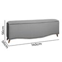 Ver imagem 6 de Calçadeira Sapateira Baú Holanda 1,40 Linho Grafite - Star Confort