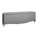 Ver imagem 1 de Calçadeira Sapateira Baú Holanda 1,40 Linho Grafite - Star Confort