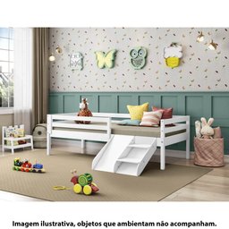 Cama Infantil Prime com Grade de Proteção e Kit Escadinha/ Escorrega - Casatema - 7