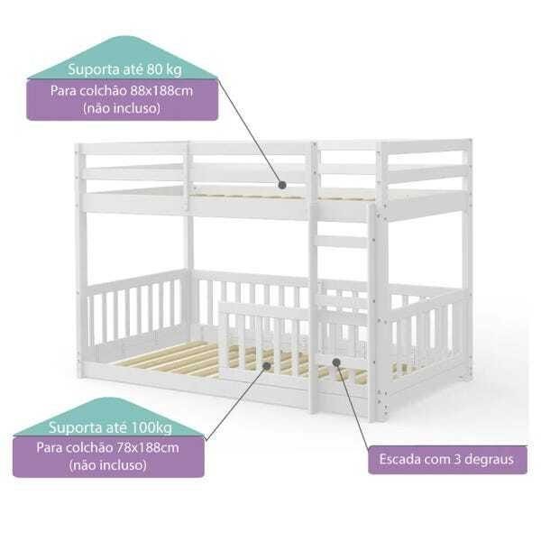 Beliche Infantil Montessoriano Prime RN - Casatema Branco - 3