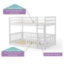 Ver imagem 3 de Beliche Infantil Montessoriano Prime RN - Casatema Branco