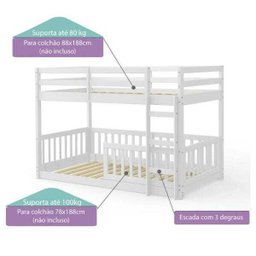 Beliche Infantil Montessoriano Prime RN - Casatema Branco - 3