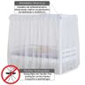 Cama Infantil Prime com Dossel Mosquiteiro Proteção Completa - Madeira Maciça - Casatema - 6