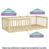 Berço Montessoriano com Grades Palitos Natural Casatema - 2