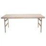 Mesa Tramontina Dobrável Madeira Natural de Pinus 130x80cm - 1
