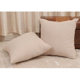Almofada com Ziper Decorativa cor clara Genova 40x40cm - Bene Tu:Areia - 1