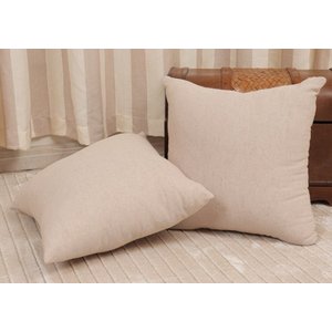 Almofada com Ziper Decorativa cor clara Genova 40x40cm - Bene Tu:Areia