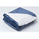 Ver imagem 1 de Cobertor de Bebe Berço Azul Indigo Sherpa 1,10x90Cm Sultan