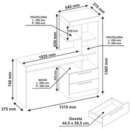 Mesa para Computador Office NT 2010 Rosa - Notável - 5 Mesa para Computador Office NT 2010 Rosa - Notável - 5