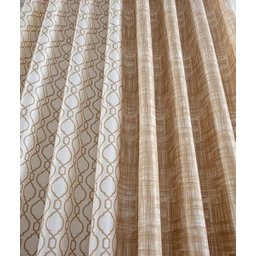 Cortina Para Sala Bege 4,00x2,50m Com Ilhoses Equador Sultan - 3