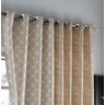 Cortina Para Sala Bege 4,00x2,50m Com Ilhoses Equador Sultan - 4