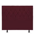 Ver imagem 2 de Cabeceira Estofada Istambul Capitonê 195cm King Size Box Quarto Suede Bordô - Gat Magazine