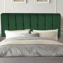 Ver imagem 1 de Painel Estofada Kiara 90cm Solteiro Box Quarto Suede Verde - Gat Magazine