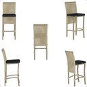 Ver imagem 5 de Mesa Bistro e 4 Banquetas Roma Fendi Corda Náutica 12 Rami