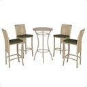 Ver imagem 1 de Mesa Bistro e 4 Banquetas Roma Fendi Corda Náutica 12 Rami