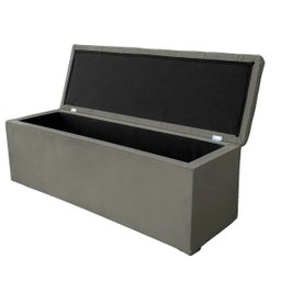 Recamier Bau Estofado Casal Padrão Anita 140 Cm Veludo - 6