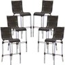 Conjunto de 6 Banquetas Jl em Alumínio para Balcão, Cozinha, Edícula - Argila - 1
