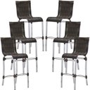 Ver imagem 1 de Conjunto de 6 Banquetas Jl em Alumínio para Balcão, Cozinha, Edícula - Argila