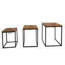 Ver imagem 7 de Trio banco quadrado varnda ferro madeira versátil artesanal rústico