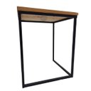 Ver imagem 3 de Trio banco quadrado varnda ferro madeira versátil artesanal rústico