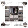 Guarda Roupas Casal 8 Portas 4 Gavetas Prime Branco Maxel - 5