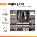 Ver imagem 6 de Guarda Roupas Casal 8 Portas 4 Gavetas Prime Branco Maxel