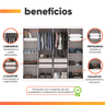 Guarda Roupas Casal 8 Portas 4 Gavetas Prime Branco Maxel - 4