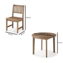 Ver imagem 4 de Mesa Redonda com Cadeiras para Áreas Externas em Madeira Eucalipto - Maior Durabilidade - Canela