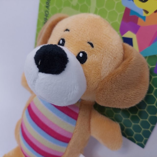 Brinquedo Pet Cachorrinho de Pelúcia Arco Iris 16cm - 2