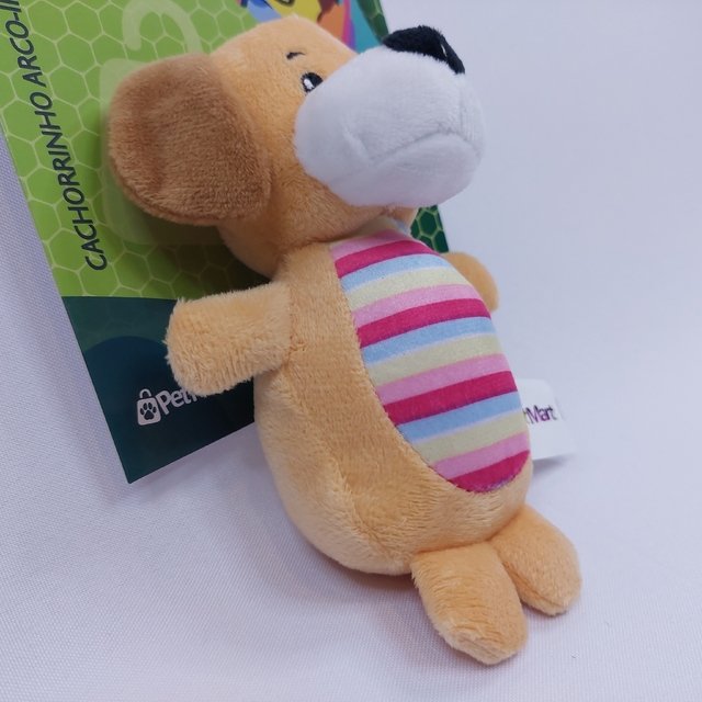 Brinquedo Pet Cachorrinho de Pelúcia Arco Iris 16cm - 3