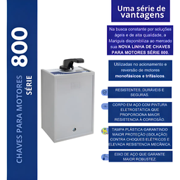 Chave Reversora 30a Alavanca Motor Cr-830 - 5