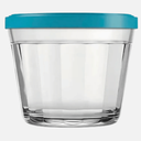 Ver imagem 1 de Tigela Americano 1 L em Vidro Transparente com Tampa Colorida - Kit com 6 Unidades