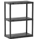 Ver imagem 1 de Estante Plástica Preta Com 3 Prateleiras